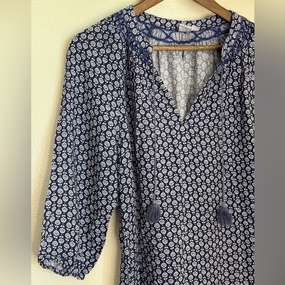 Roxy S Blue Floral Beach Swim Coverup Dress - Picture 3 of 11